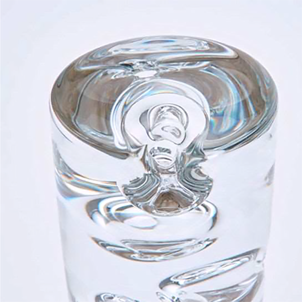 令和6年銀賞　江戸硝子　栗鼠の巣穴花生け